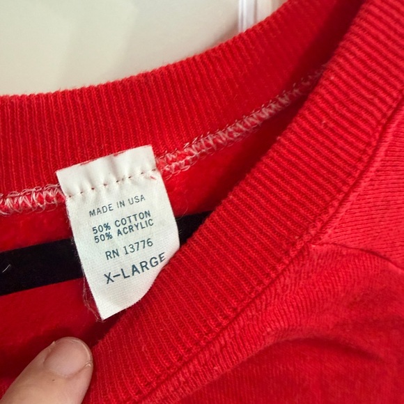 Vintage 1980s handmade iron on Disney Mickey Mouse sweatshirt L/XL collectible - Picture 3 of 6